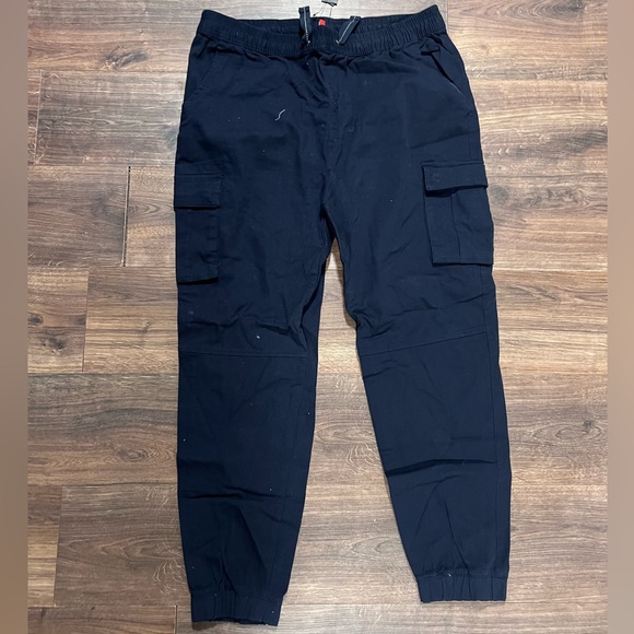 NWT Mens Navy Blue Cargo Pants Size XXL - Picture 1 of 4